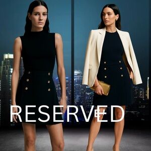 Pure Luxury From Reserved,Gorgeous & Wonderfully Unique,,Pleated Hem, Size XS